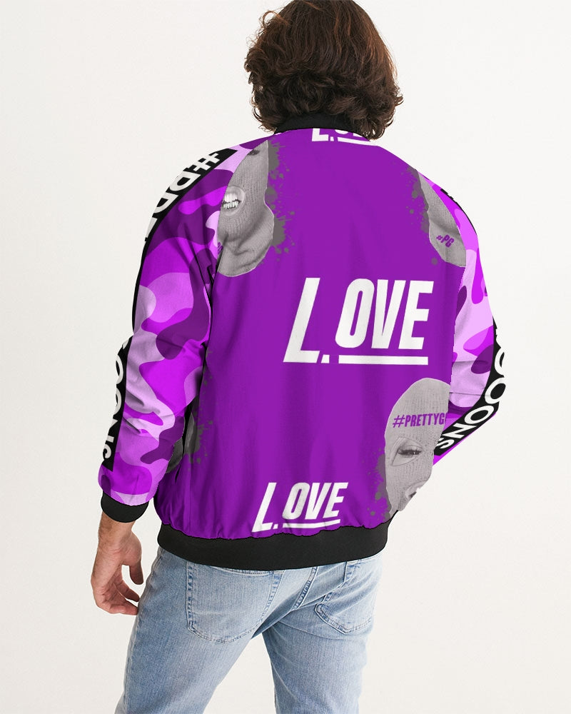 Pretty Goons Love Purple Men's Bomber Jacket
