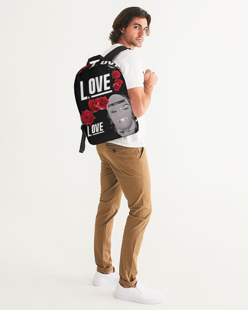 Love BLACK Large Backpack ROSE