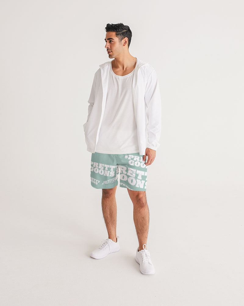 Pretty Goons Duped Mint Green Men's Jogger Shorts