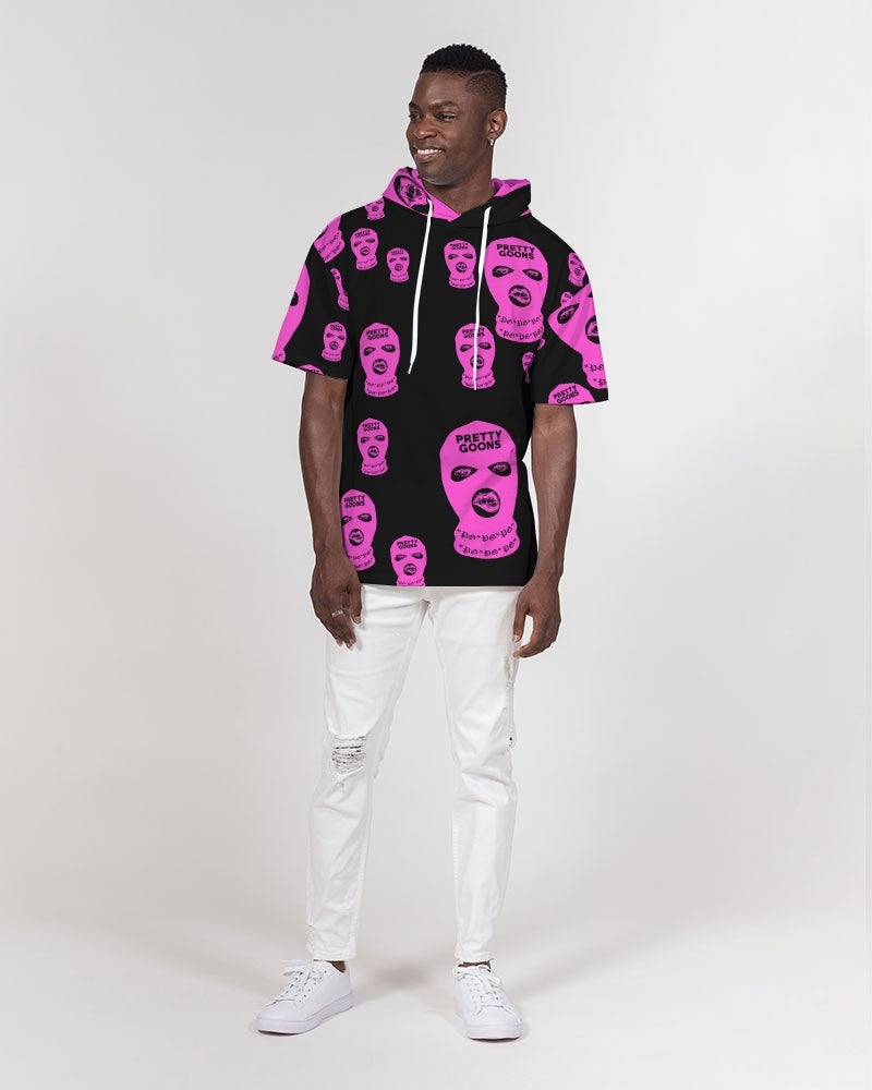 Pretty Goons all over Pink Men's Premium Heavyweight Short Sleeve Hoodie