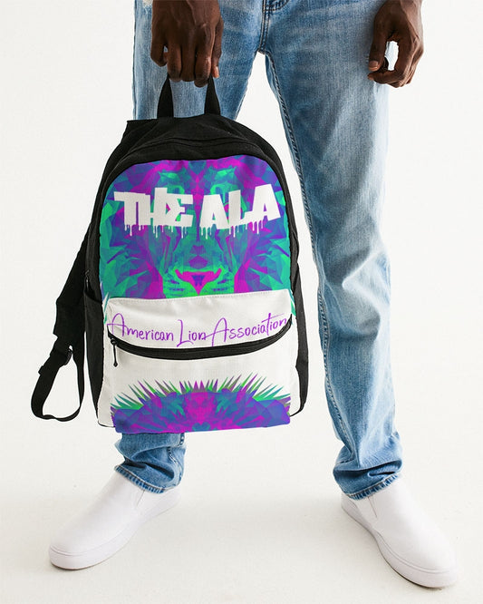 American Lion Association: Ethan Chapter 1 (Purple/Green) Small Canvas Backpack