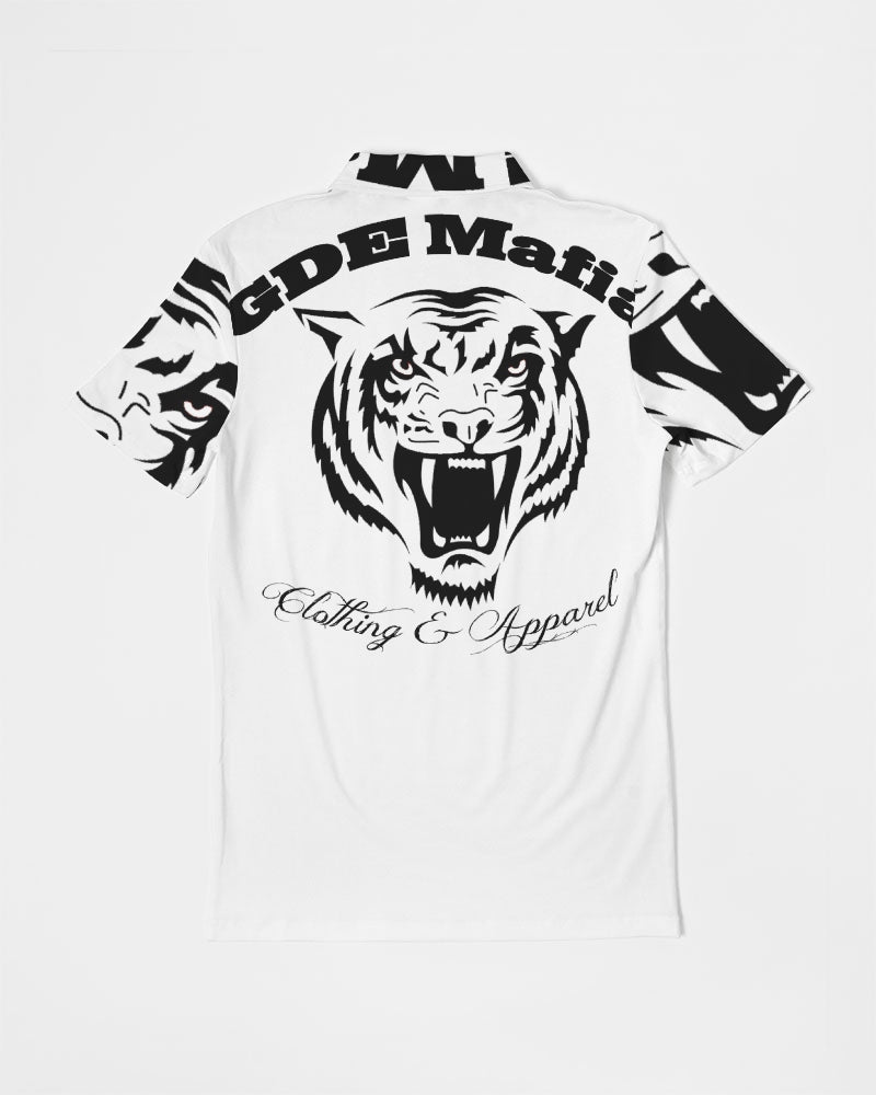 GDE Mafia Bengal Tiger Men's Slim Fit Short Sleeve Polo