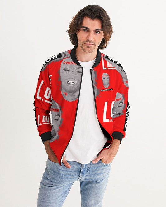 Pretty Goons RED Love  Men's Bomber Jacket