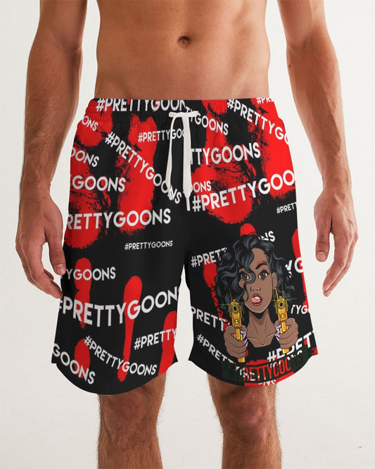 HIGH FIVE RED Men's Swim Trunk