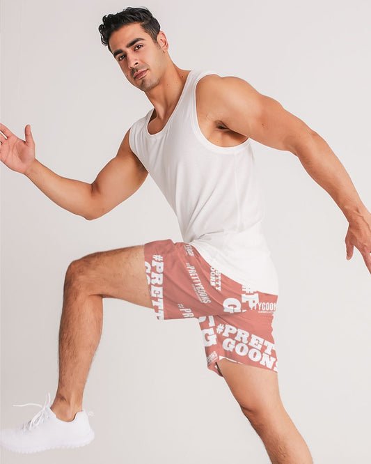 Pretty Goons Dups Salmon Men's Jogger Shorts