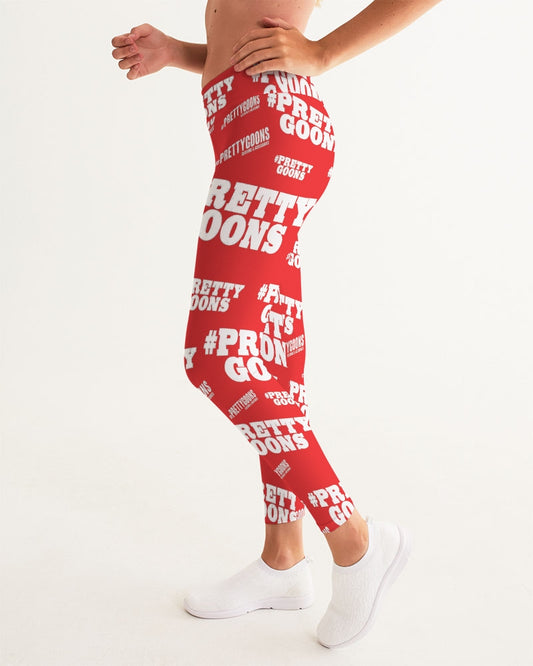 Pretty Goons Duped Red Women's Yoga Pants