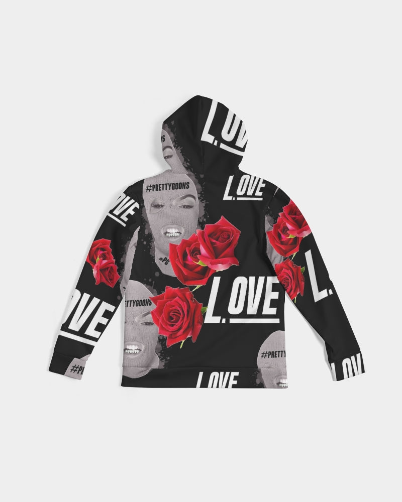 Love BLACK Men's Hoodie ROSE