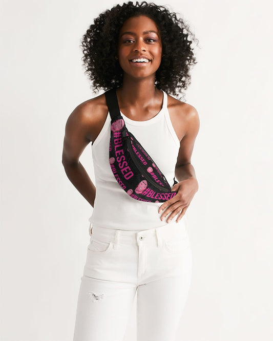 Pretty Goons - #Blessed Black Crossbody Sling Bag