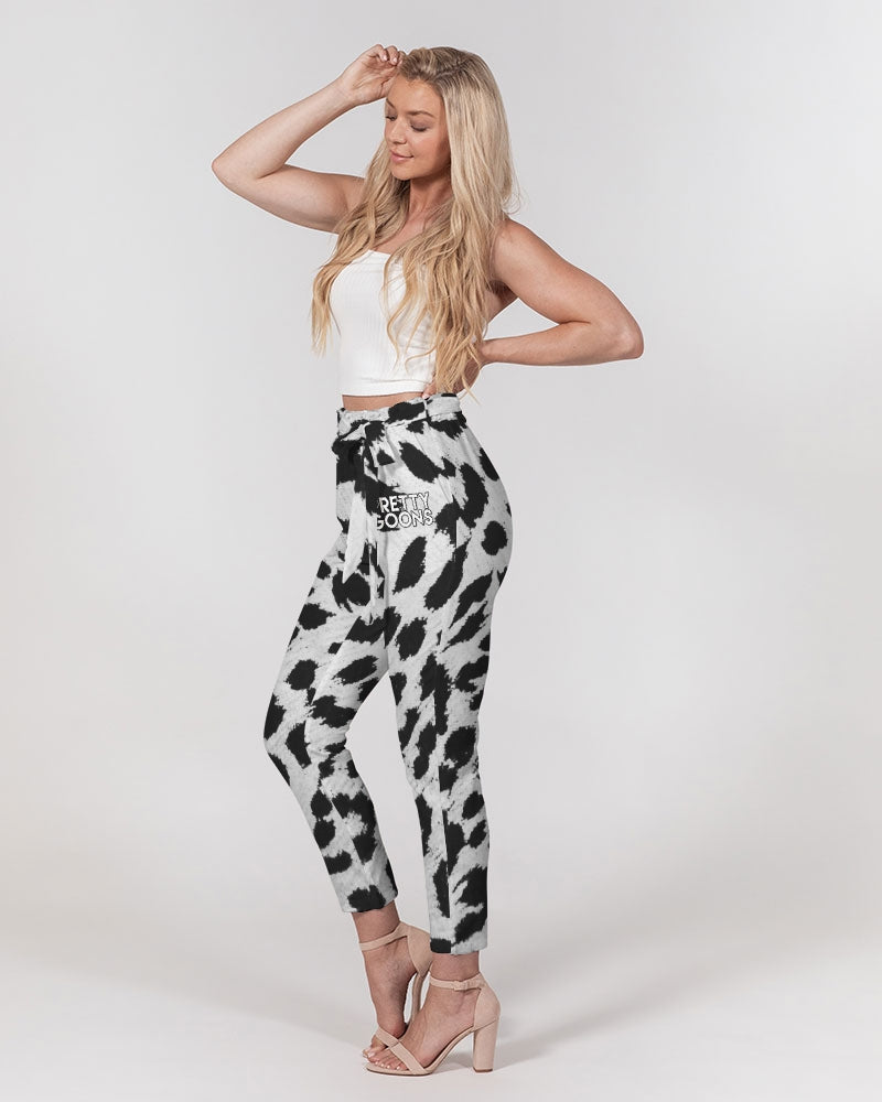 Pretty Goons Jaguar  Women's Belted Tapered Pants