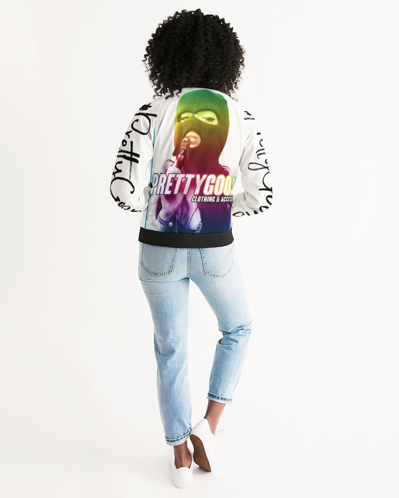 Pretty Goons Rainbow Guns Women's Bomber Jacket