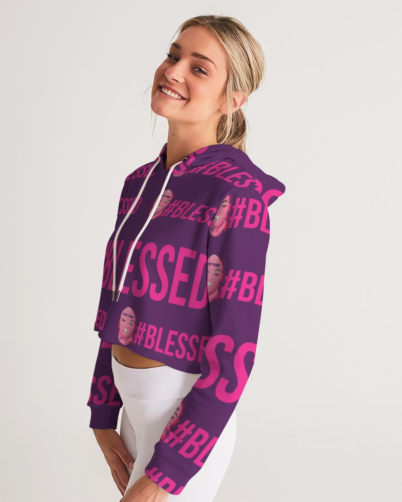 Pretty Goons - #Blessed Women's Cropped Hoodie