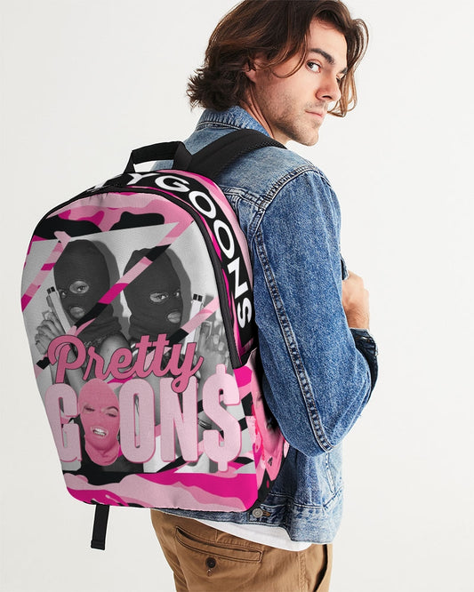 Pretty Goons Pink Camo Large Backpack