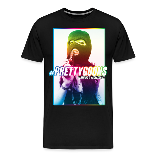 PRETTY GOONS GUN KISS Men's Premium T-Shirt - black