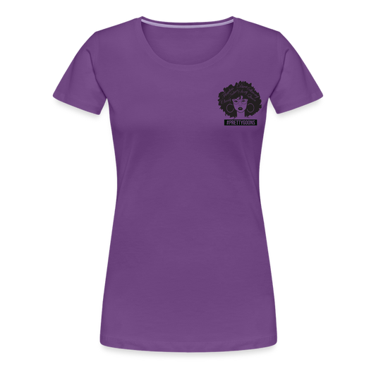 PRETTY GOONS AFRO AFFIRMATION Women’s Premium T-Shirt - purple