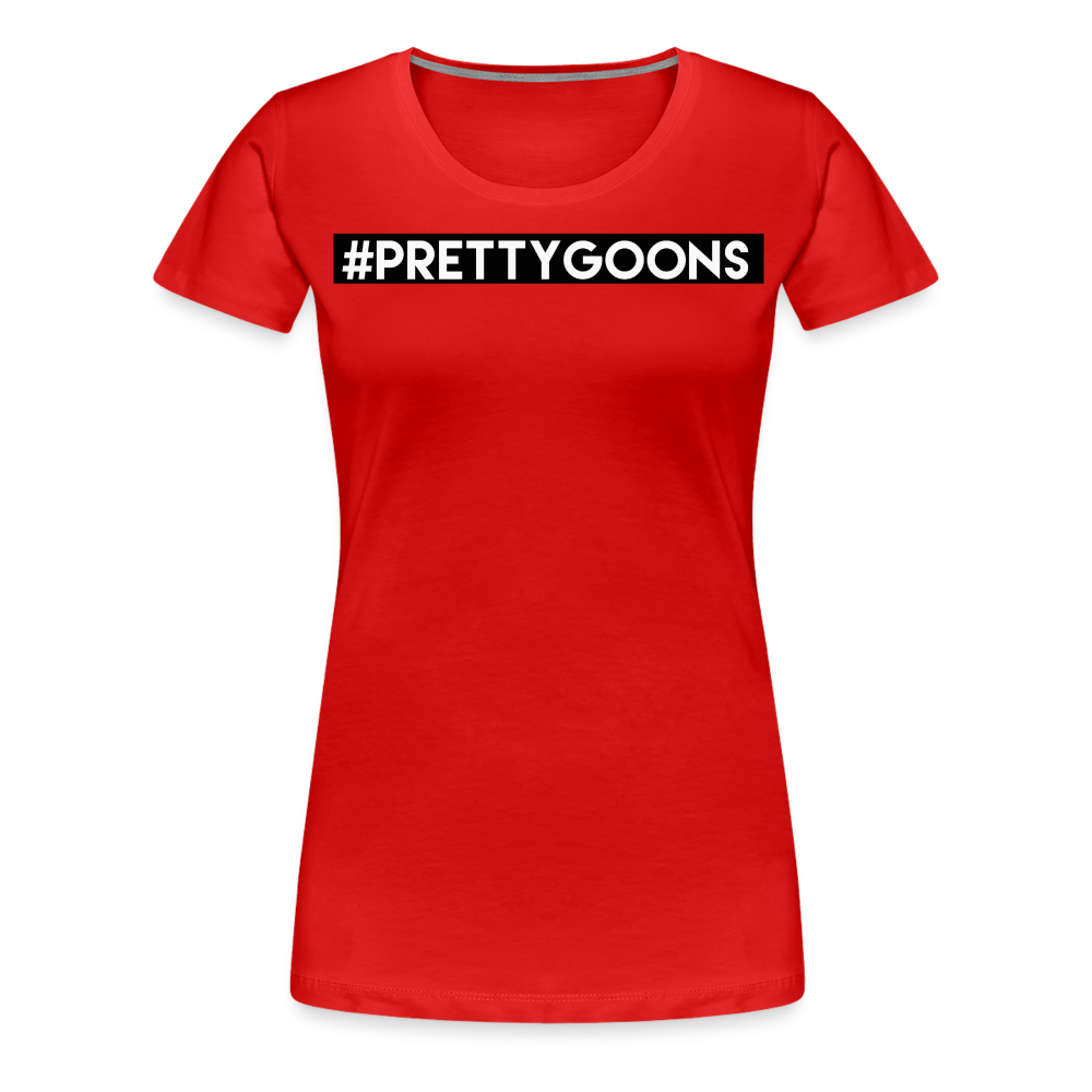 PRETTY GOONS HASHTAG SUP Women’s Premium T-Shirt - red
