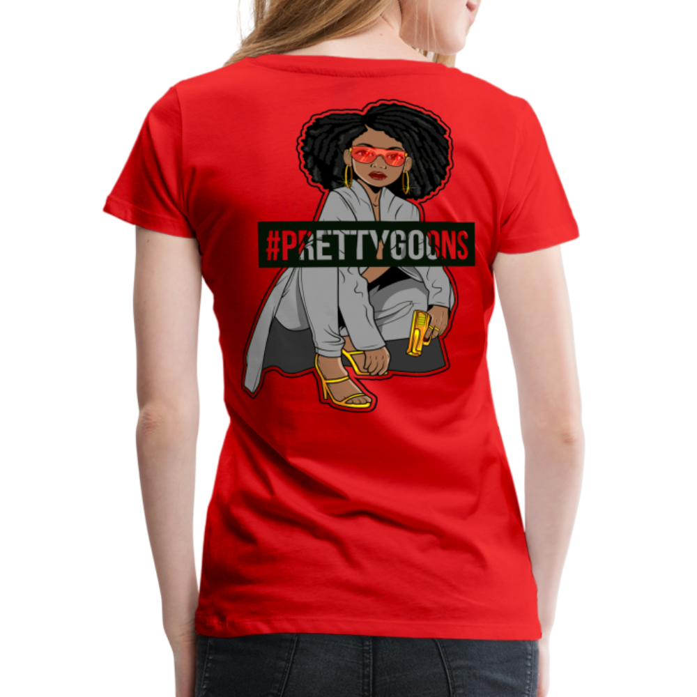 PRETTY GOONS HASHTAG SUP Women’s Premium T-Shirt - red