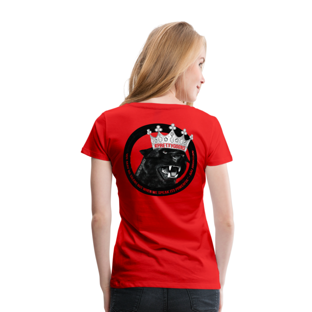 PRETTY GOONS PANTHER Women’s Premium T-Shirt - red