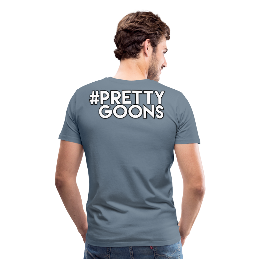PRETTY GOONS BIG SKI MASK Men's Premium T-Shirt - steel blue