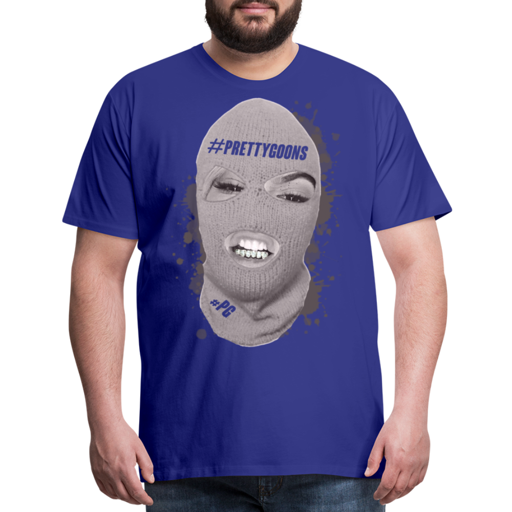 PRETTY GOONS BIG SKI MASK Men's Premium T-Shirt - royal blue
